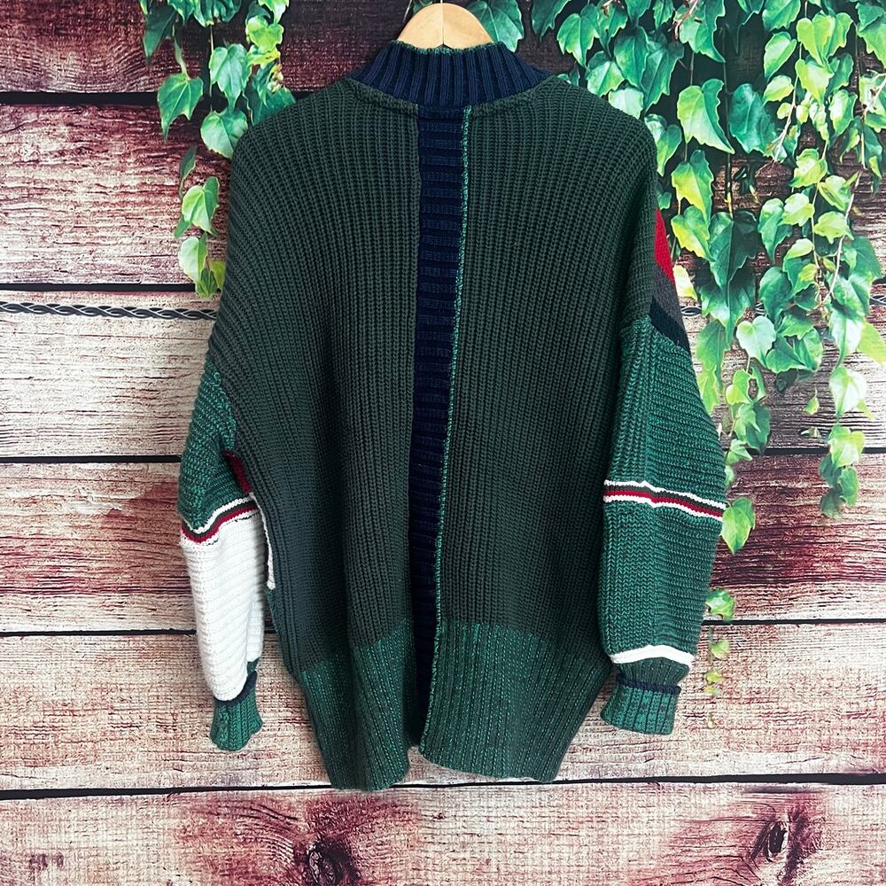 Anthropologie Pilcro Ribbed Collared Zip Front Sweater Small Grandpa Cardigan - Picture 7 of 7